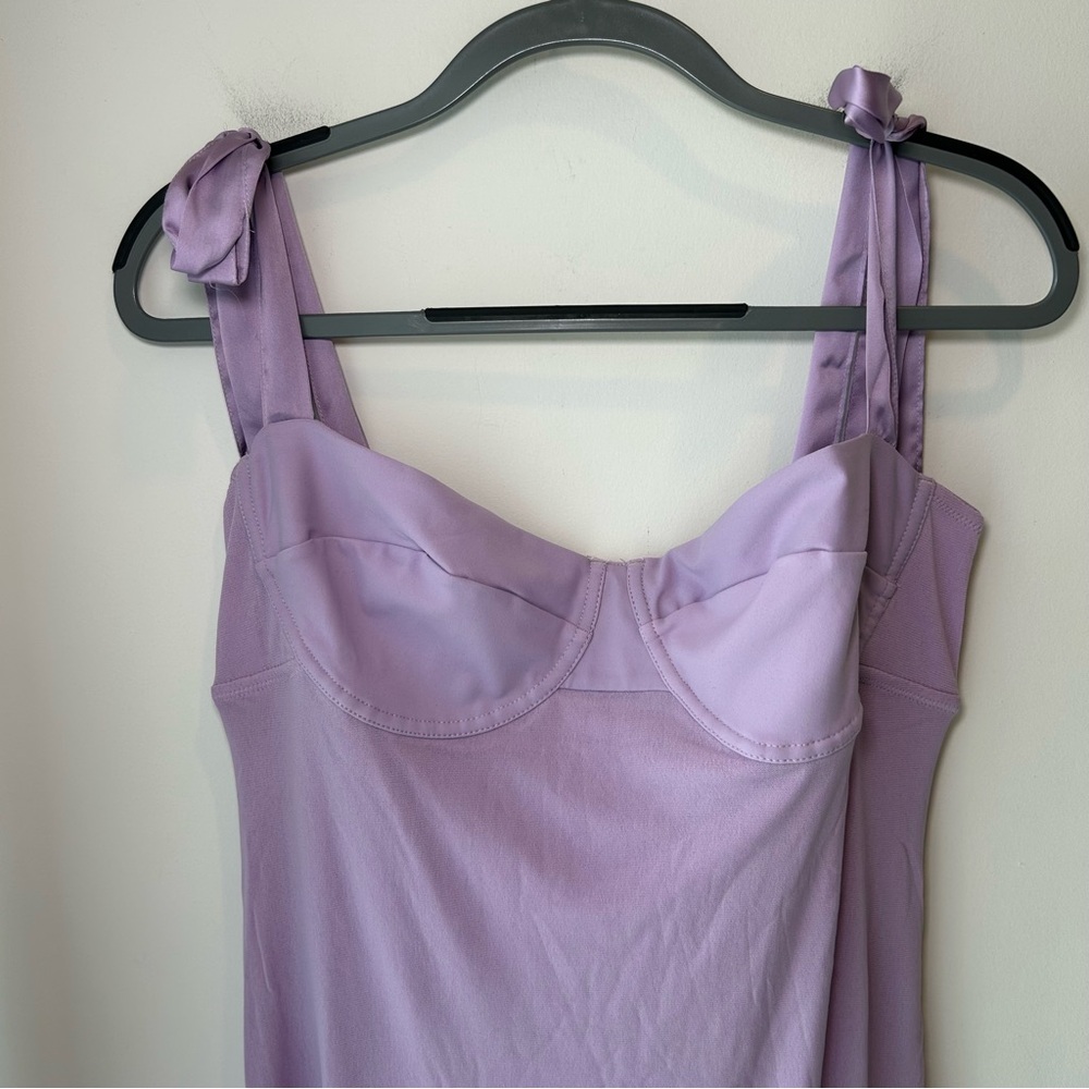 NWT Free People Girls Got Glam Slip Midi Dress Lilac Size Extra Large - Picture 3 of 10